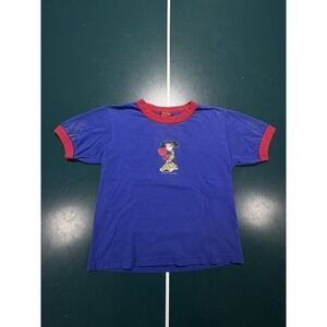 Vtg Breakdown Skateboarding Anime T Shirt Women Small Ringer Hook Ups Style 90s